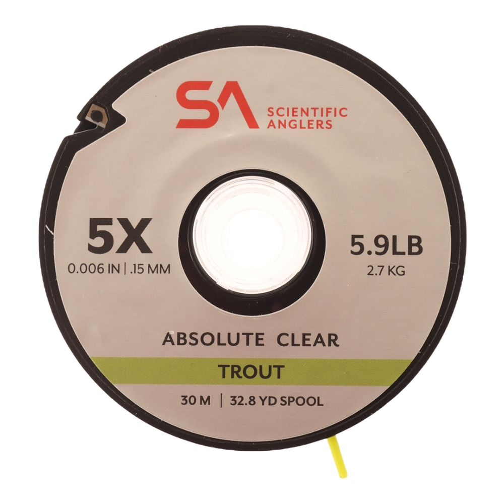 Scientific Anglers Absolute Trout Tippet Clear 30m 5X 5.9lb 0.15mm