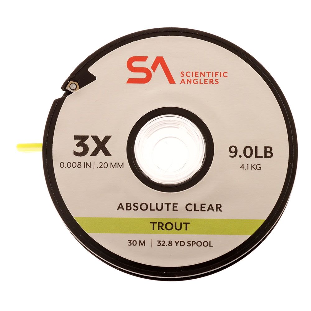 Scientific Anglers Absolute Trout Tippet Clear 30m 3X 9.0lb 0.20mm