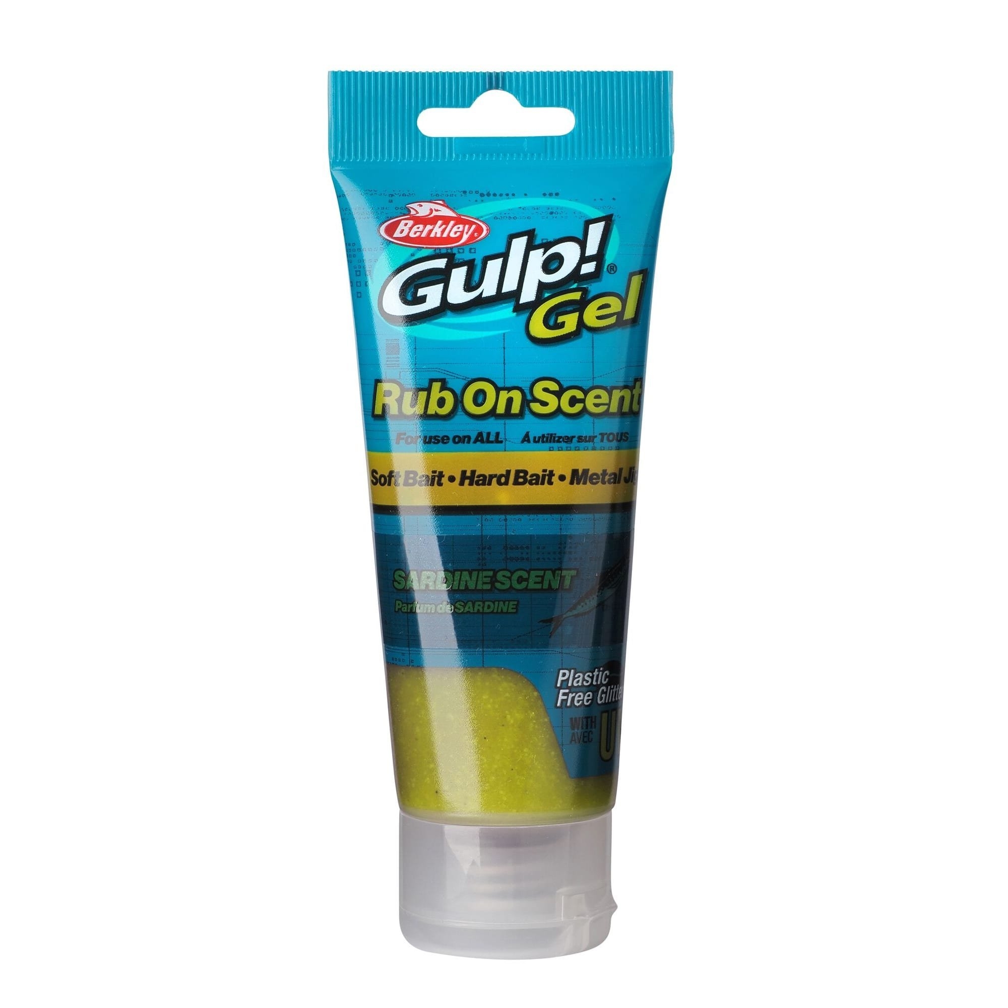 Berkley Gulp! Gel Rub On Scent 80ml Sardine Yellow Silver Flake
