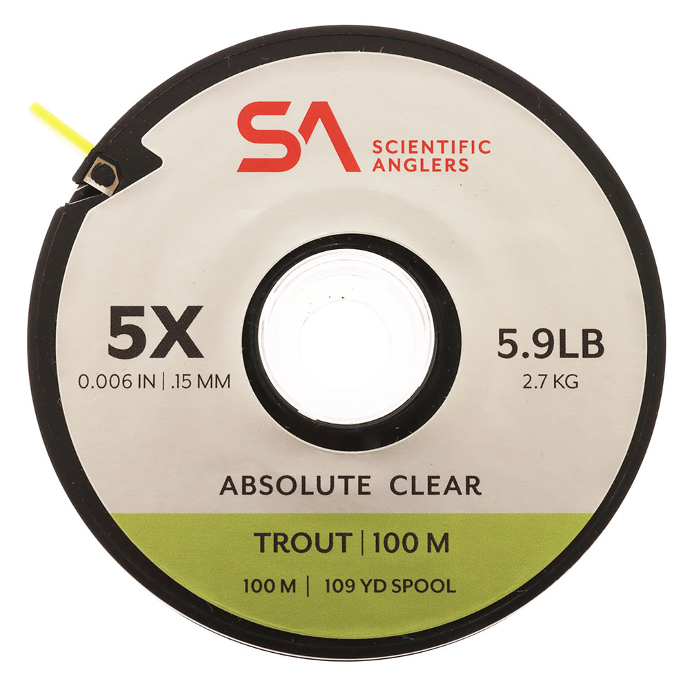 Scientific Anglers Absolute Trout Tippet Clear 100m 5X 5.9lb 0.15mm