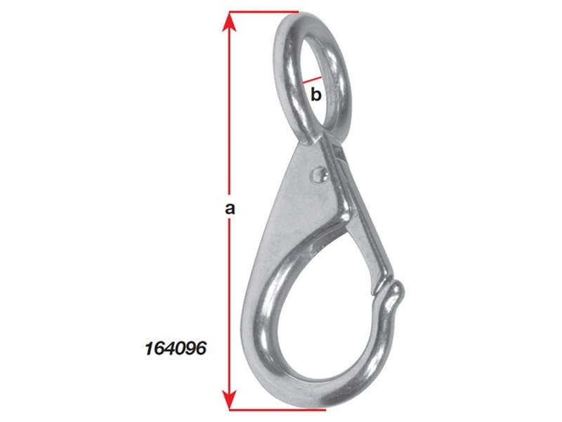 BLA Eye Snap Hook - Stainless Steel