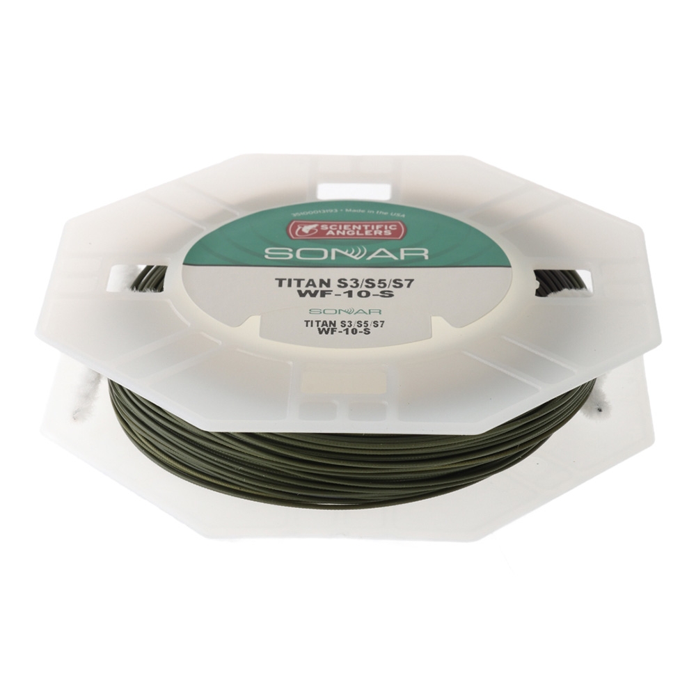 Scientific Anglers Sonar Titan Triple Density Sinking Fly Line S3/S5/S7 WF10S Olive/Charcoal/Black