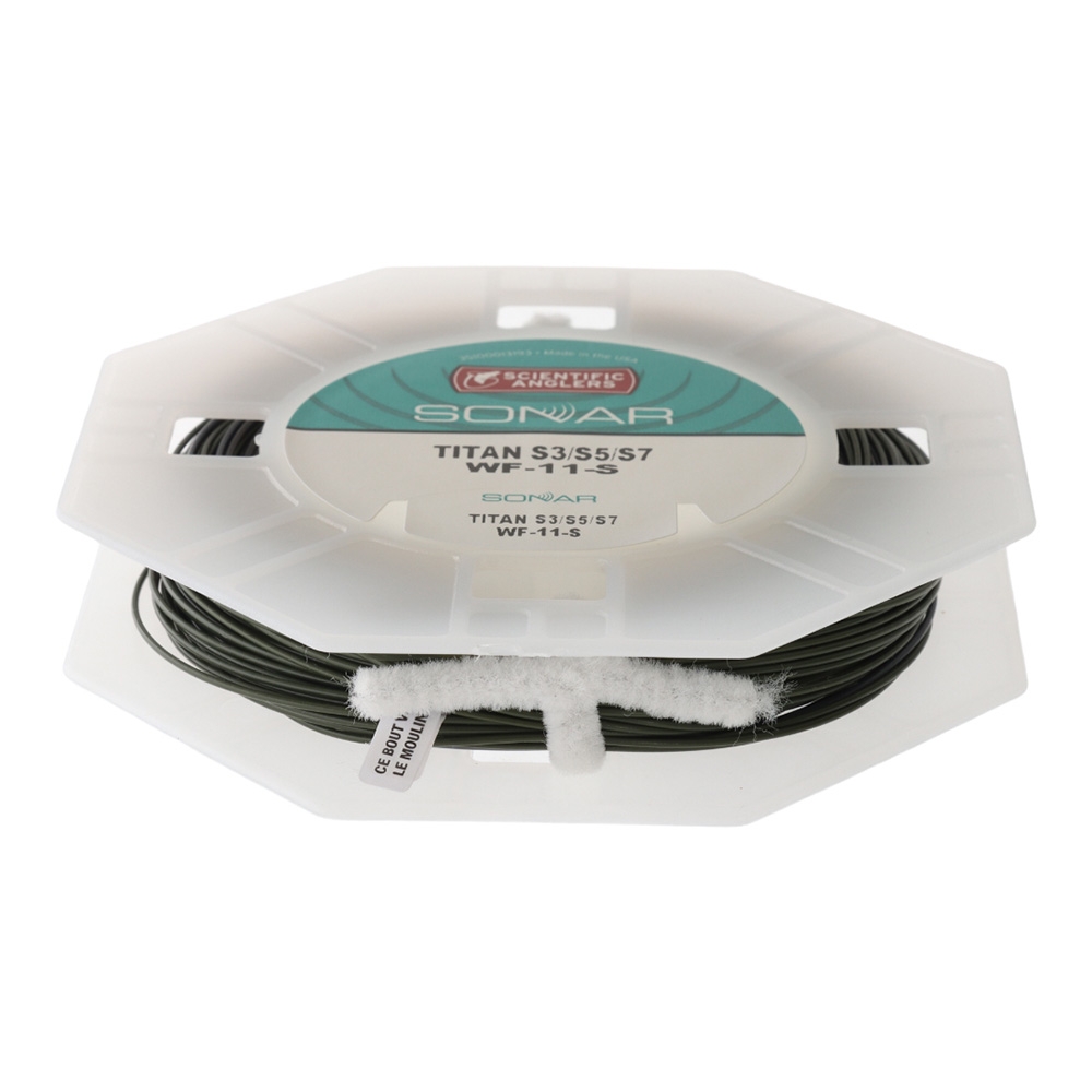 Scientific Anglers Sonar Titan Triple Density Sinking Fly Line S3/S5/S7 WF11S Olive/Charcoal/Black