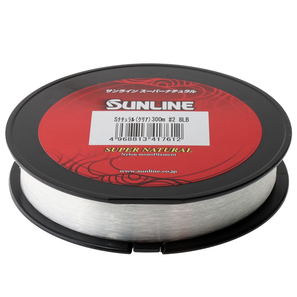 Sunline Super Natural Monofilament 330yd Clear 8lb