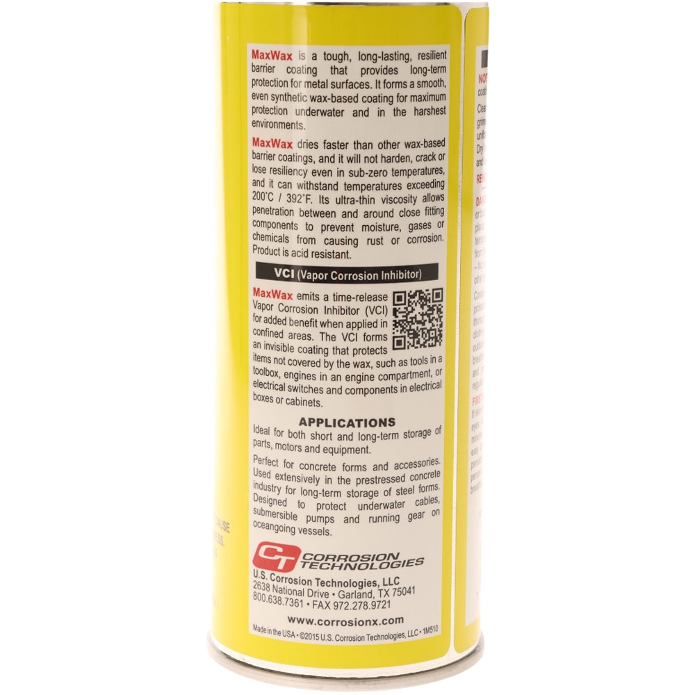 Max Wax Barrier Coating Aerosol Spray 12oz