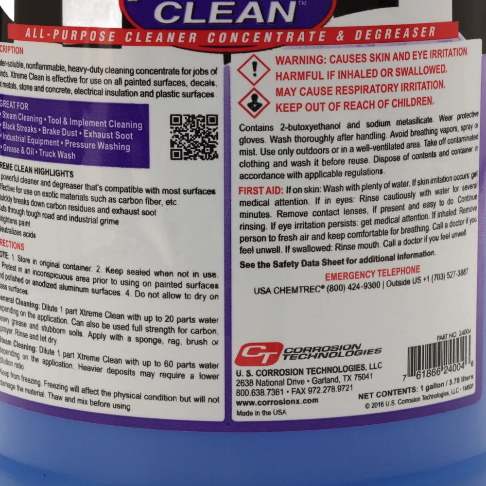 CorrosionX Xtreme Clean All-Purpose Cleaner Degreaser Concentrate 3.78L CorrosionX Xtreme Clean All-Purpose Cleaner Degreaser Concentrate 3.78L