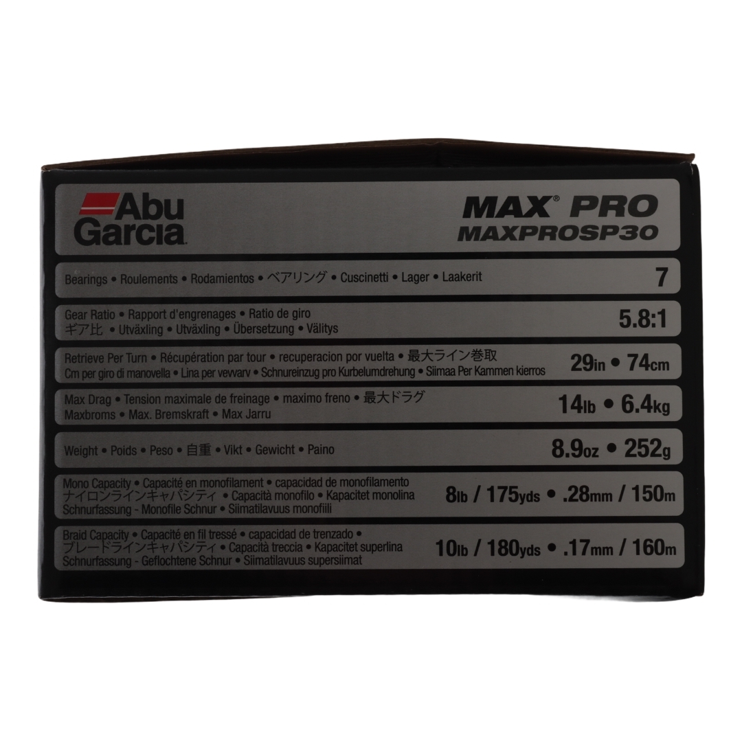 Abu Garcia Max Pro SP30 Spinning Reel - Returned Unit