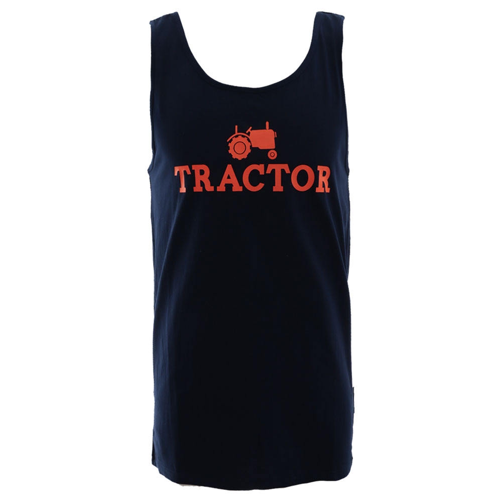 Tractor Outfitters Singlet Navy/Orange XL
