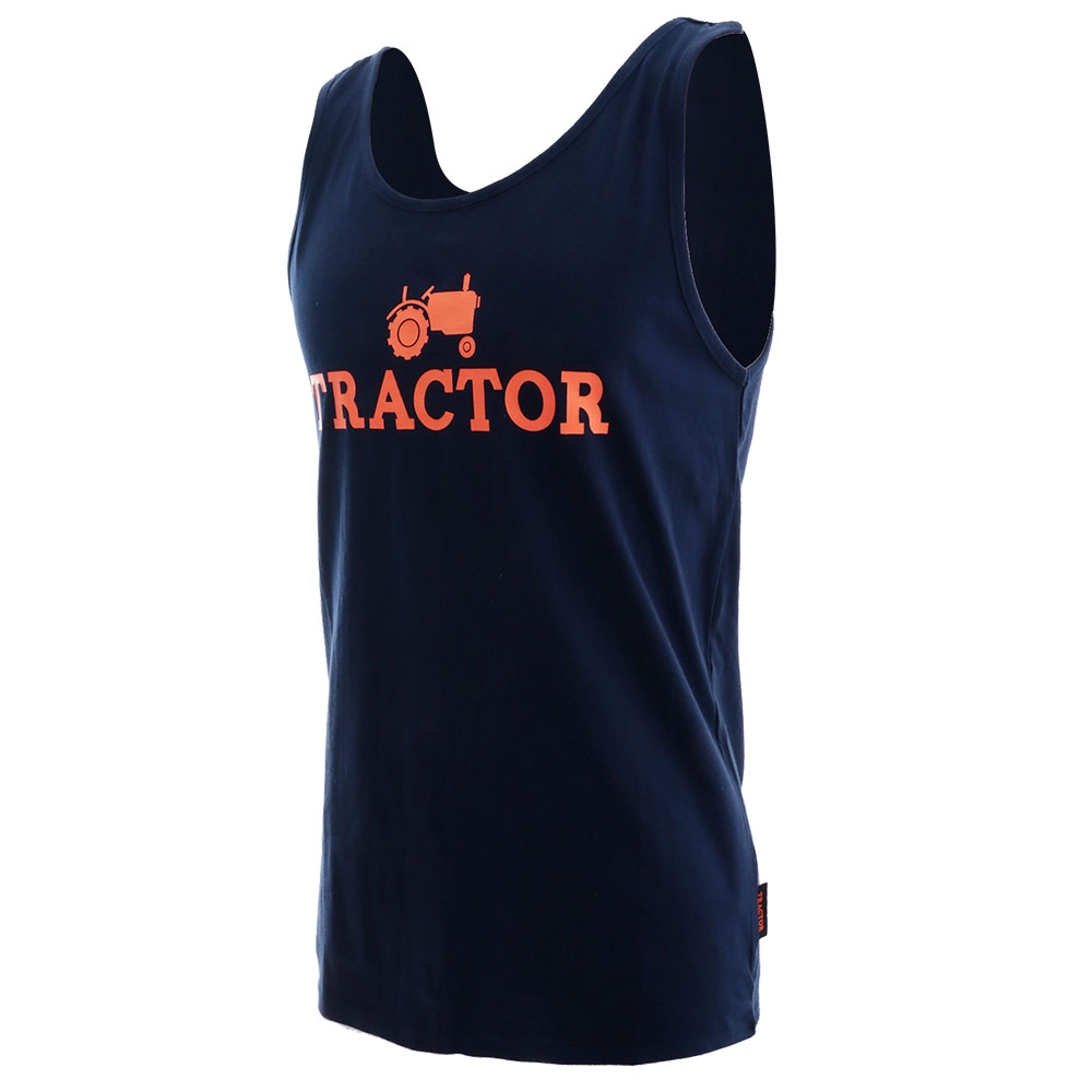 Tractor Outfitters Singlet Navy/Orange XL