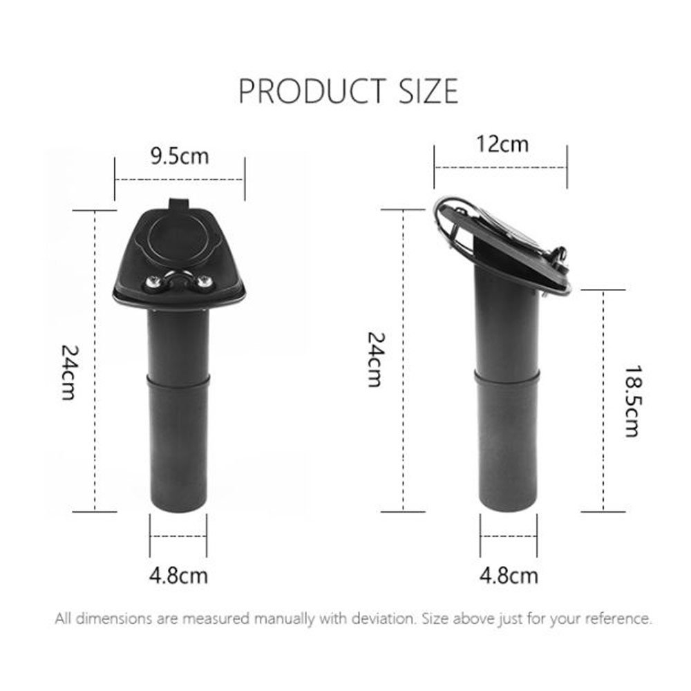 Seaflo Tilted Flush Rod Holder with Waterproof Cap - Factory Seconds
