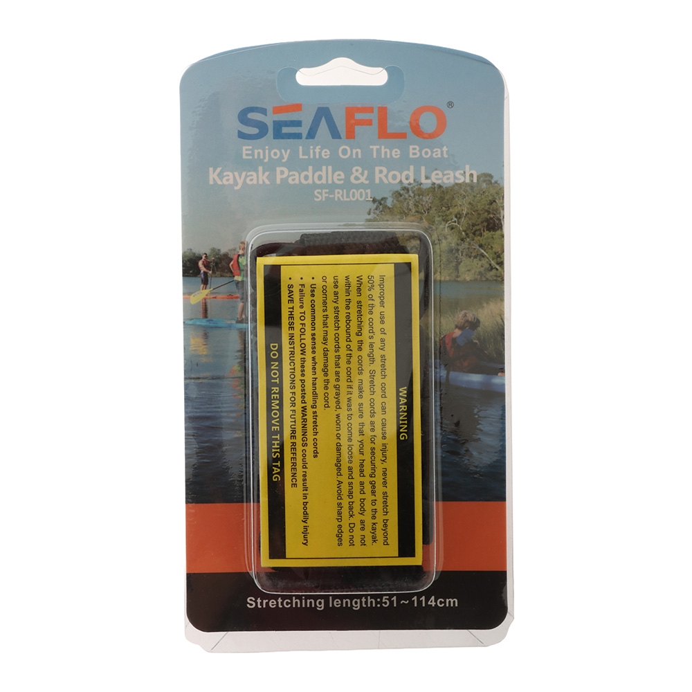 Seaflo Kayak Paddle and Rod Leash with Removable Buckle