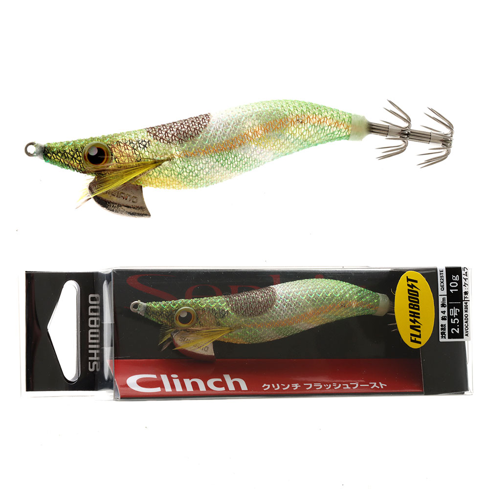 Shimano Sephia Clinch FlashBoost Squid Jig Size 2.5 10g Avocado Keimura