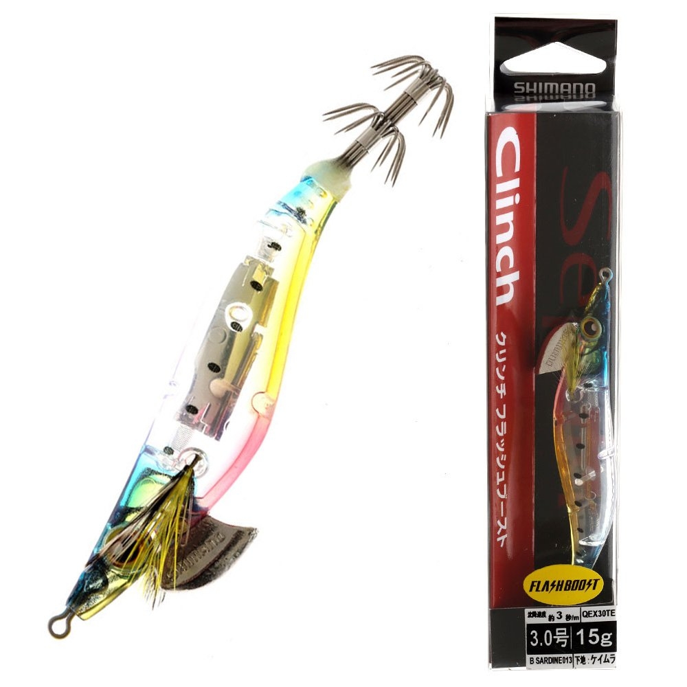 Shimano Sephia Clinch FlashBoost Squid Jig Size 3.0 15g Sardine Keimura