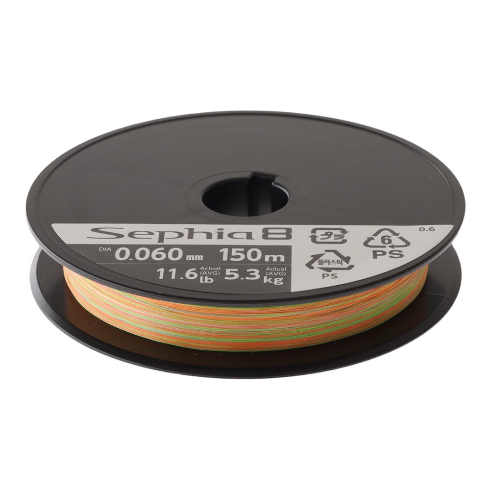 Shimano Sephia 8 Multi-Colour Egi Braid 150m 11.6lb