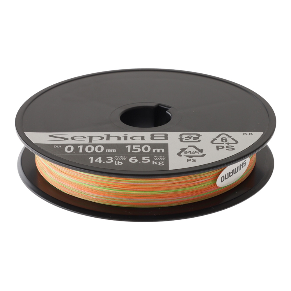 Shimano Sephia 8 Multi-Colour Egi Braid 150m 14.3lb