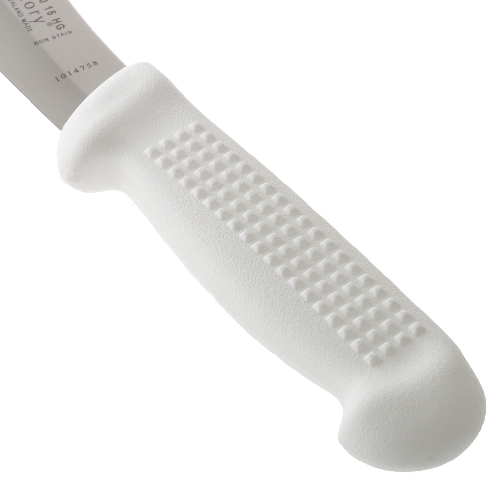 Victory 2/100 Hollow Ground Skinning Knife White Handle 15cm 16mm