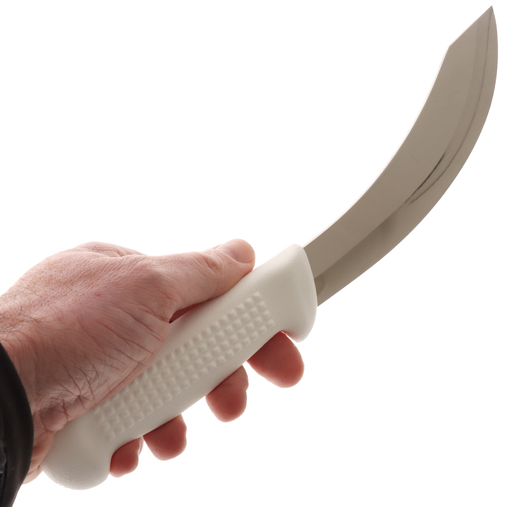 Victory 2/100 Hollow Ground Skinning Knife White Handle 15cm 16mm