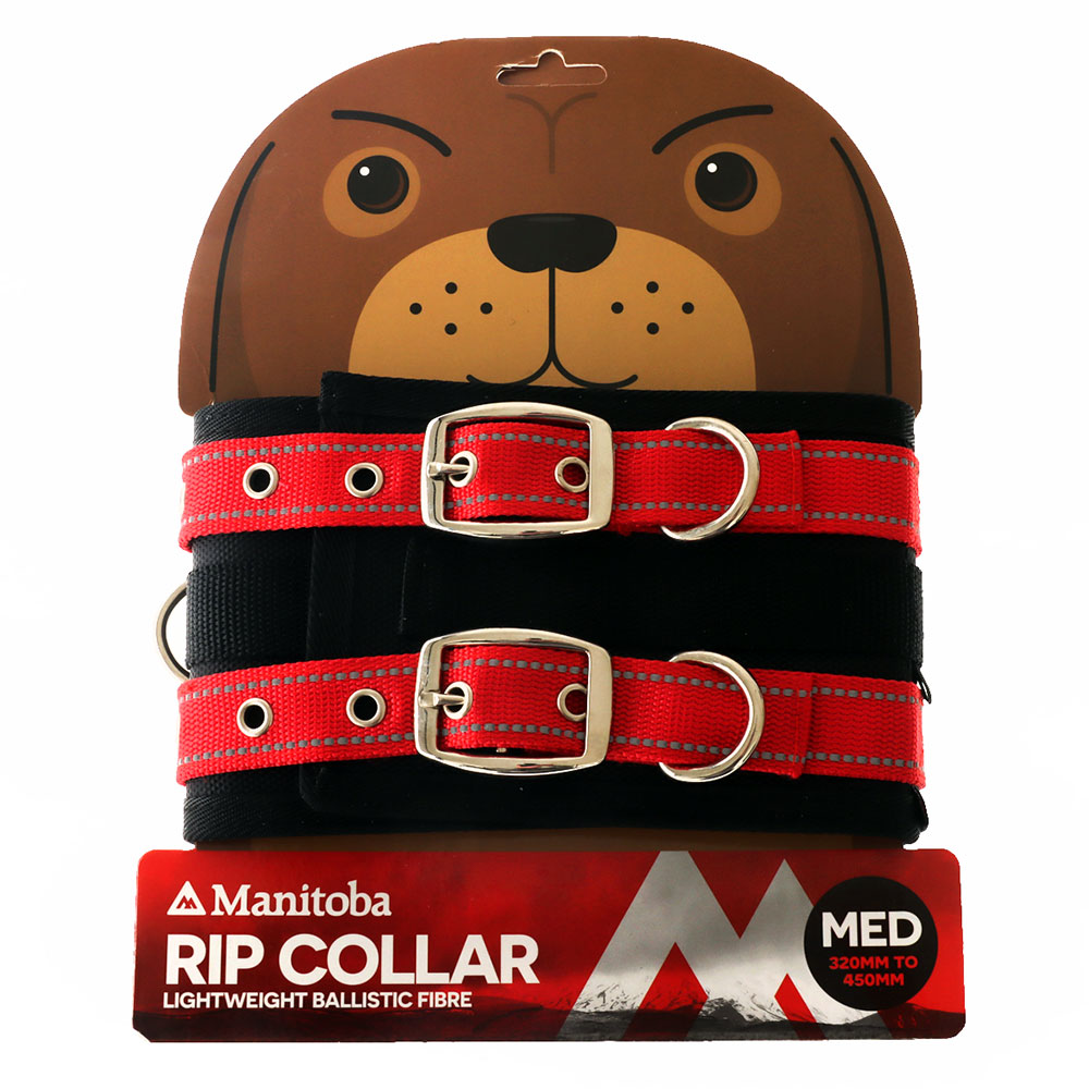 Manitoba Pig Hunting Dog Rip Collar Medium