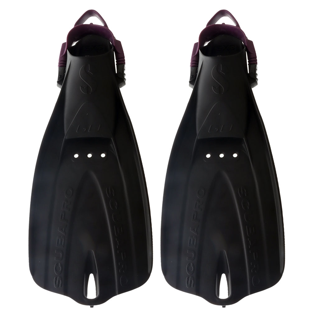 Scubapro GO Travel Dive Fins 3XS Black/Purple