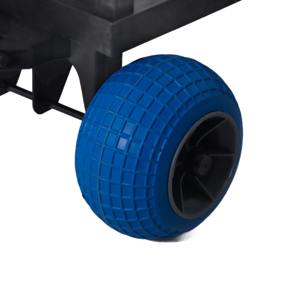 Mighty Max Fishing Beach Cart Trolley Black/Blue