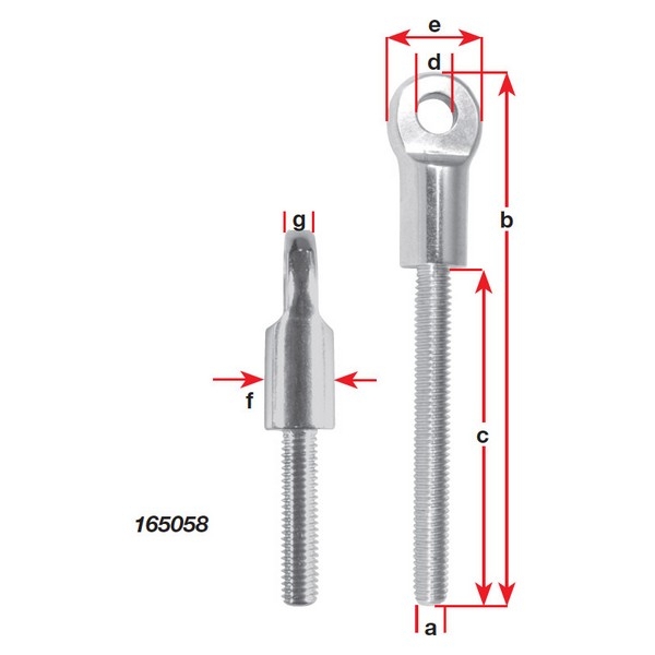BLA Anchor Bolt Stainless Steel M6 x 27mm