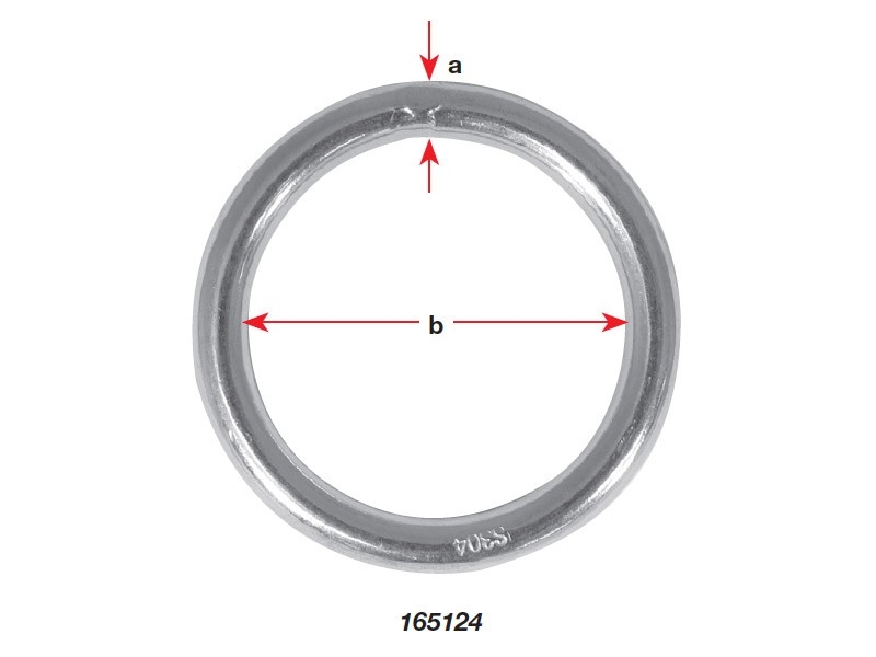 BLA Stainless Steel Rings 4mm x 25mm ID - Qty 1