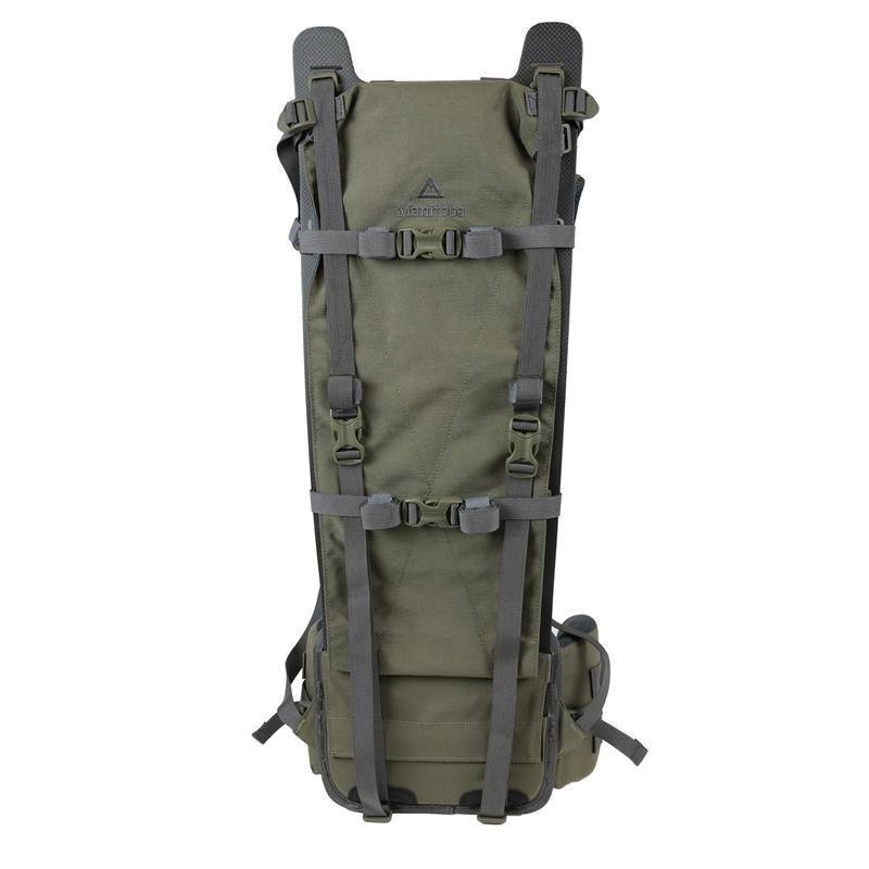 Manitoba Clothing Expedition Pack with Rifle Scabbard 85L Olive