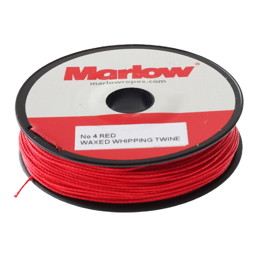 Marlow Waxed Whipping Twine No. 4 Red