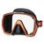 TUSA Freedom HD Adult Silicone Dive Mask Black/Energy Orange