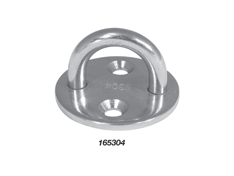Round Stainless Steel Pad Eyes - 165306 Medium