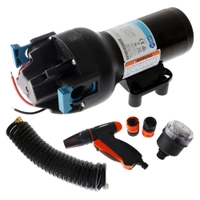 Jabsco Hotshot HD6 Washdown Kit 12V 22.7L 70PSI with Hose Coil Thumbnail Jabsco Hotshot HD6 Washdown Kit 12V 22.7L 70PSI with Hose Coil