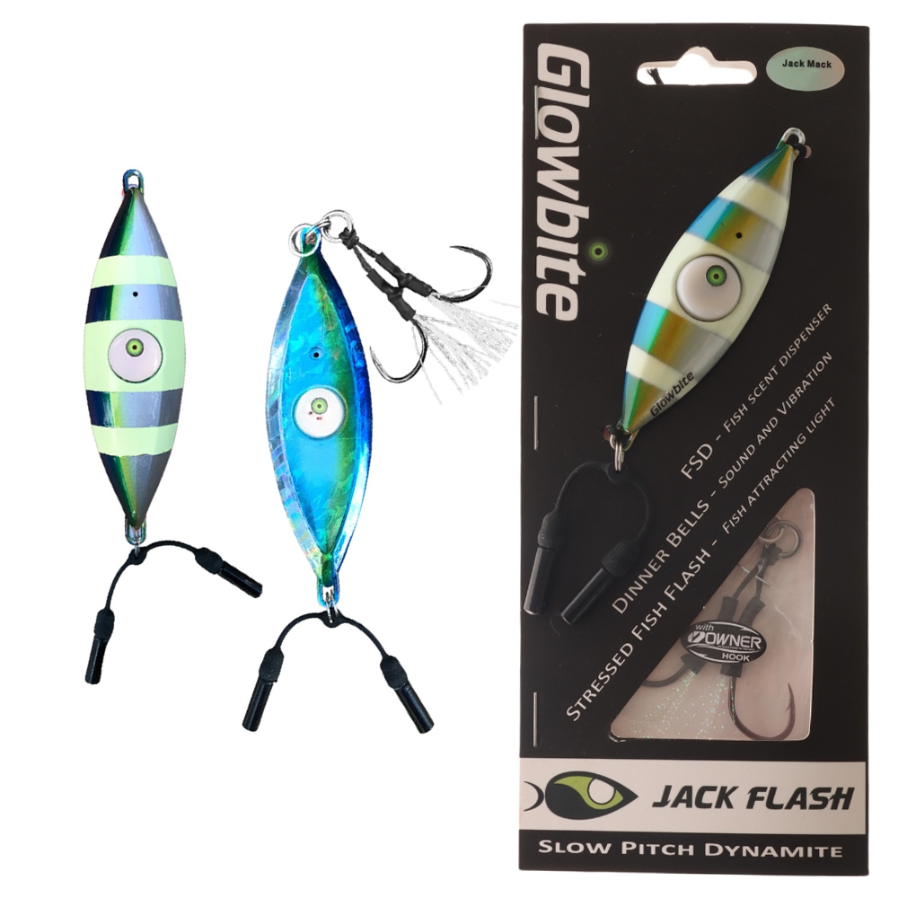Glowbite Jack Flash Slow Pitch Jig 60g Jack Mack