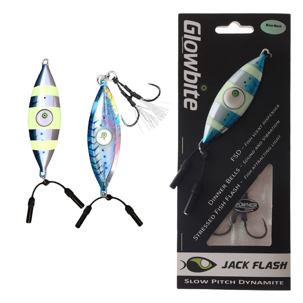 Glowbite Jack Flash Slow Pitch Jig 140g Blue Mackerel