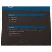 Campmaster Spring-Loaded Carabiners 5-Pack Thumbnail Campmaster Spring-Loaded Carabiners 5-Pack