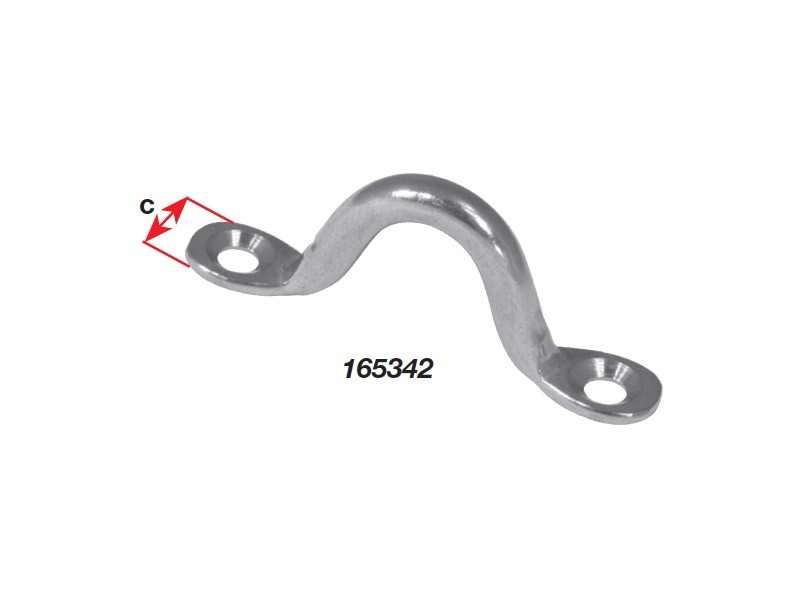 BLA Stainless Steel Saddles - 4mm c/s Packaged Qty 2