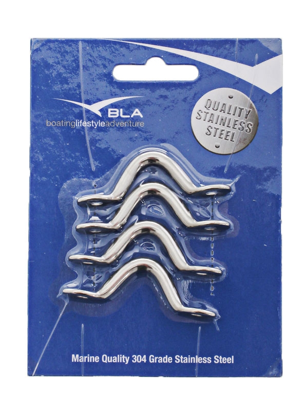 BLA Stainless Steel Saddles - 4mm c/s Packaged Qty 4