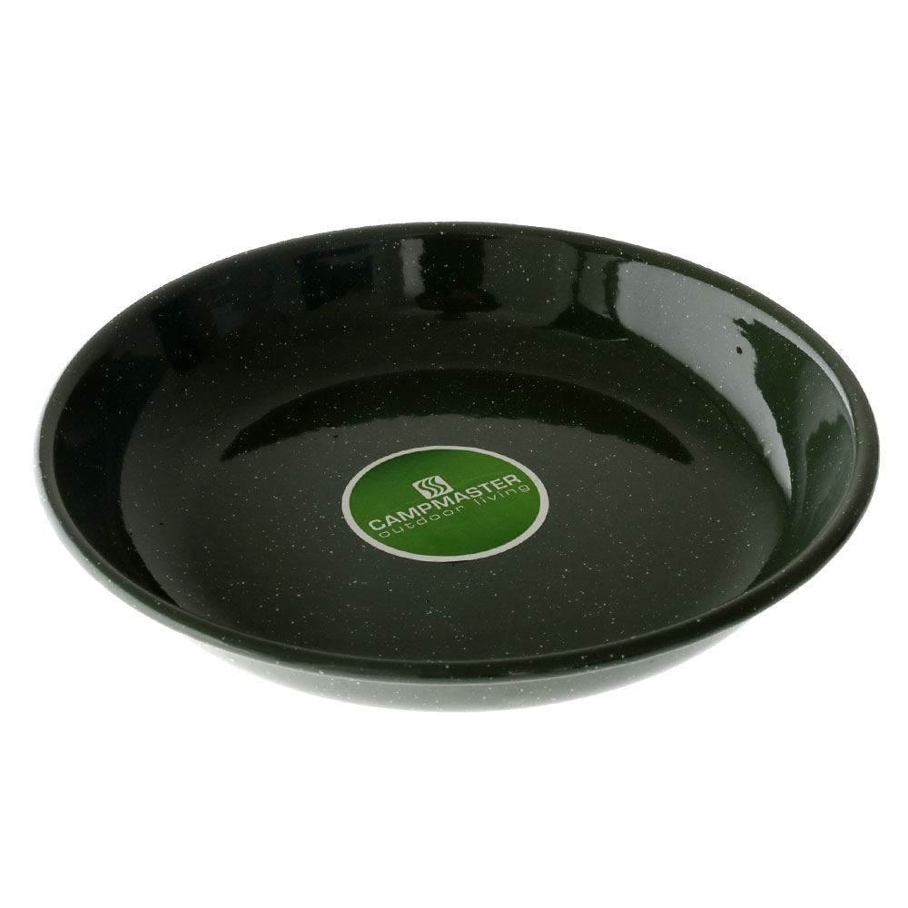 Campmaster Green Enamel Pasta Plate 22cm
