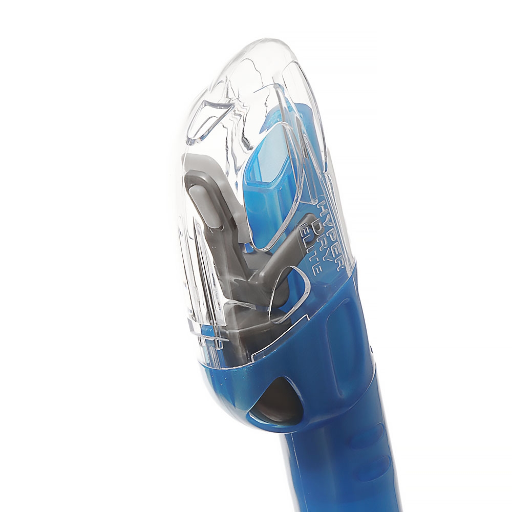 TUSA Sport Imprex 3-D Silicone Dry Adult Dive Mask and Snorkel Set Fishtail Blue