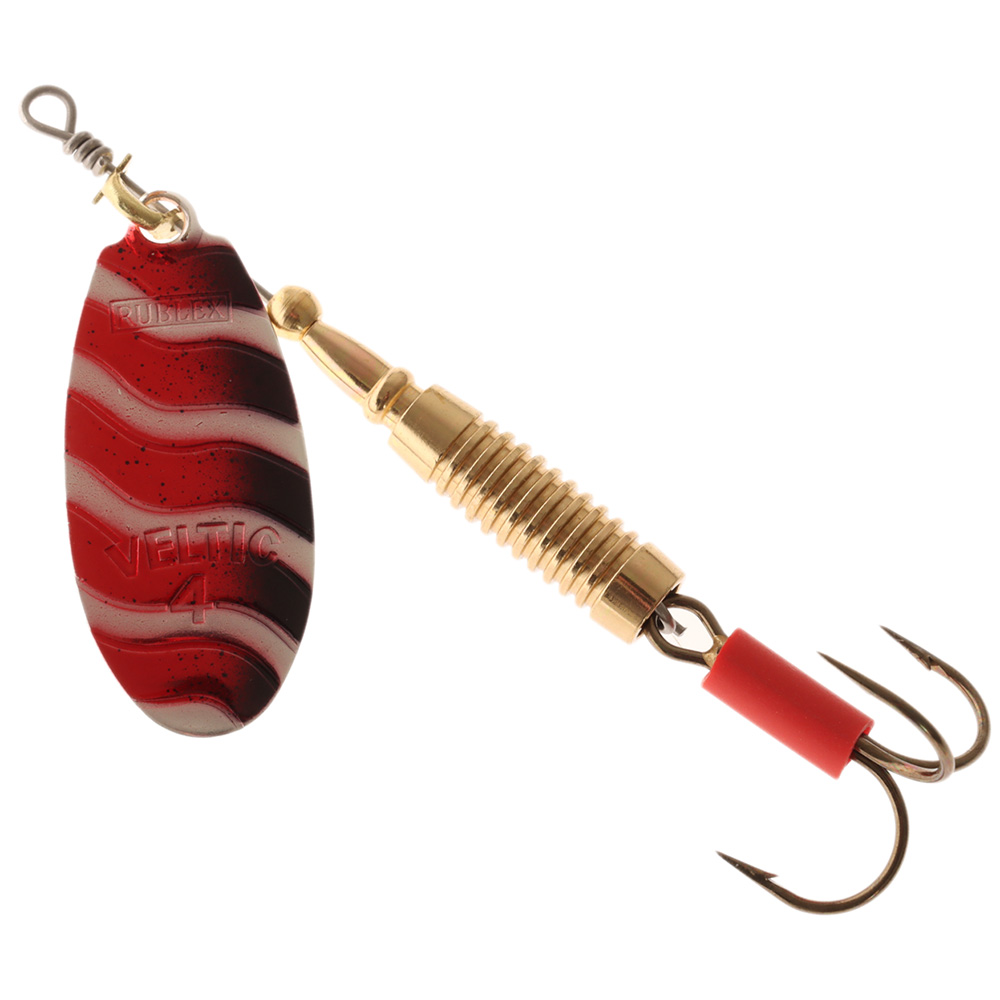 Veltic Spinner Lure No.4 8g Copper/Black/Red