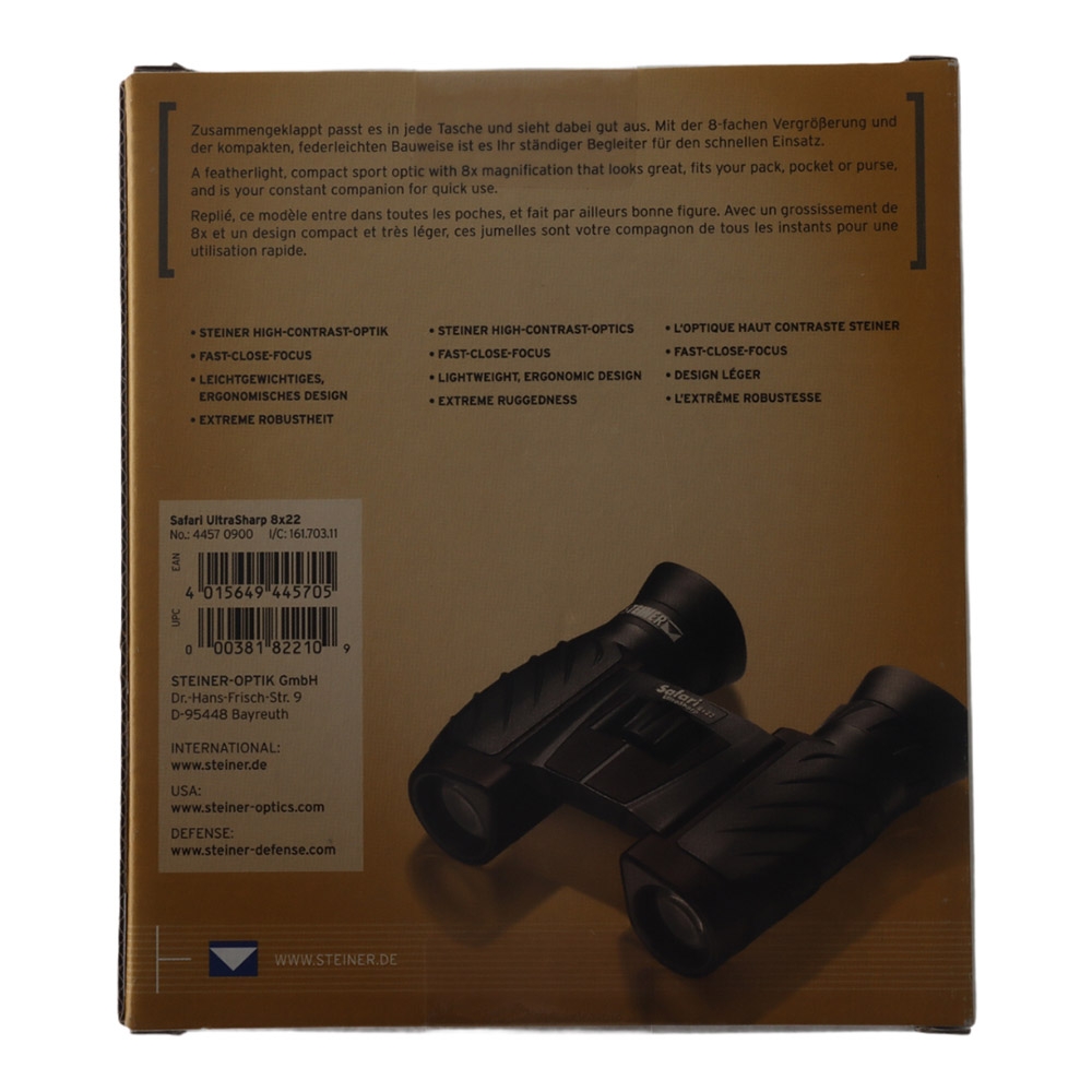 Steiner Safari Ultrasharp 8x22 Binoculars