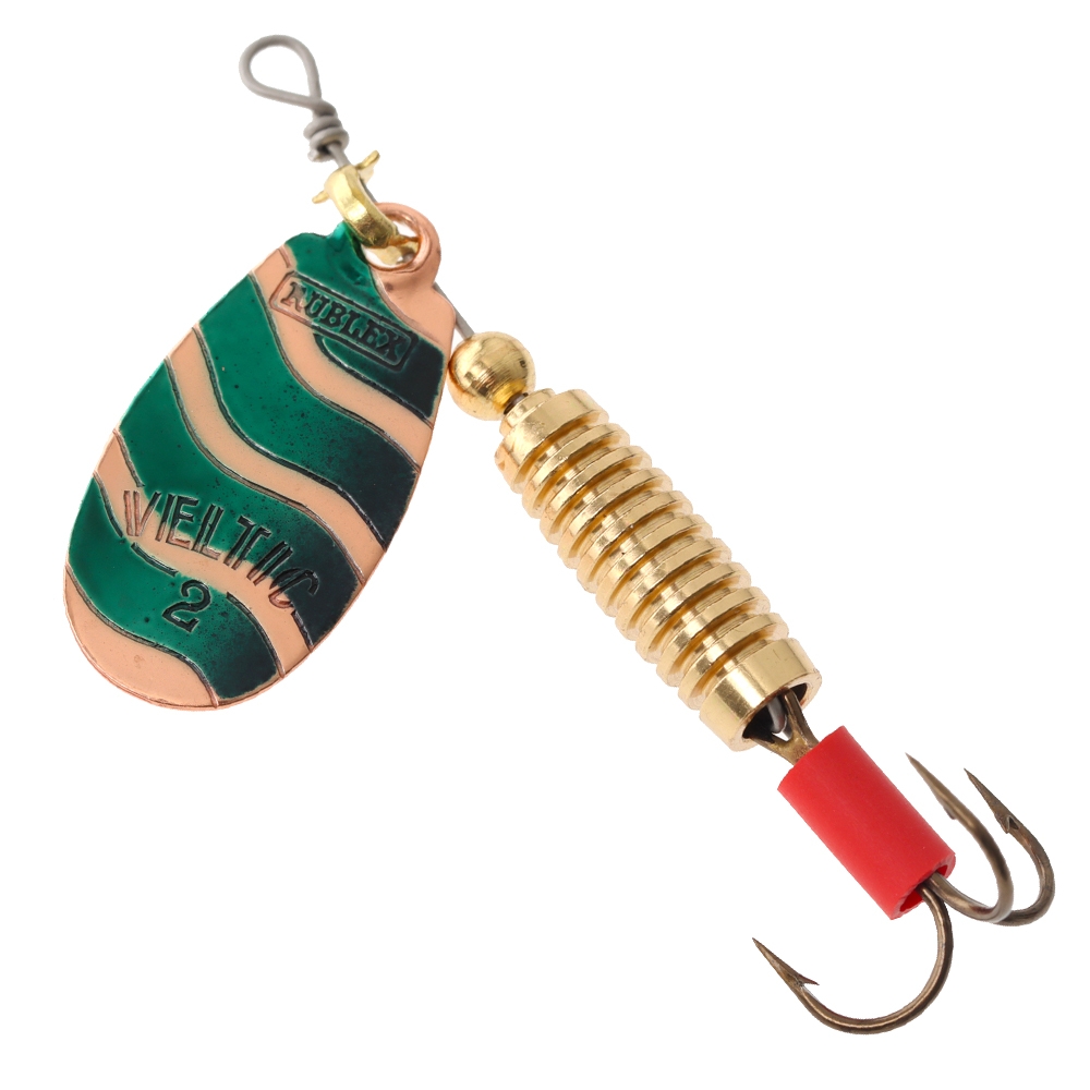 Veltic Spinner Lure No.2 3.5g Copper/Black/Green