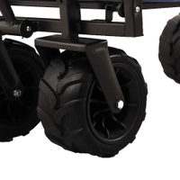 Folding Beach Cart Trolley Blue - 70kg Capacity Thumbnail Folding Beach Cart Trolley Blue - 70kg Capacity