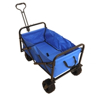 Folding Beach Cart Trolley Blue - 70kg Capacity Thumbnail Folding Beach Cart Trolley Blue - 70kg Capacity