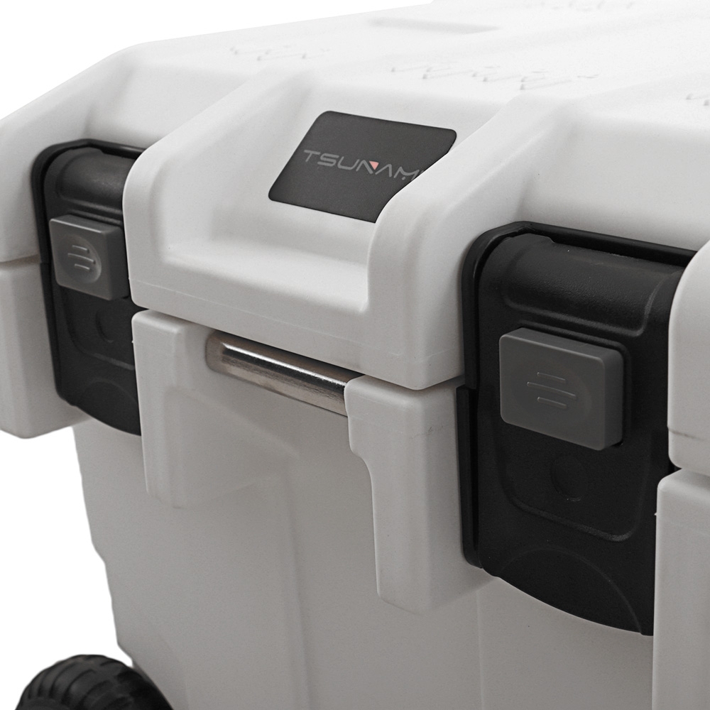 Tsunami Case Chilly Bin Cooler 45L White With Wheels