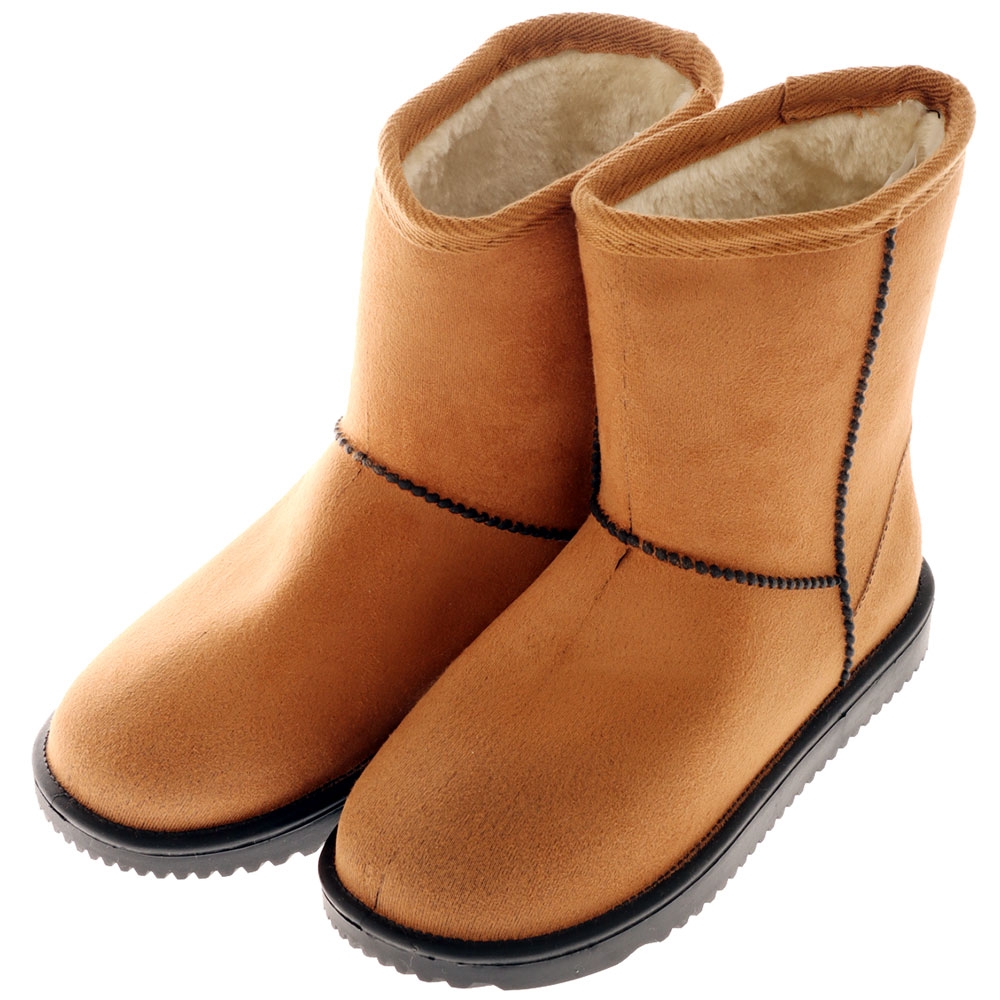 Suede Slipper Boots Tan Womens US6