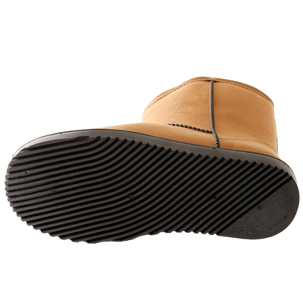 Suede Slipper Boots Tan Womens US6