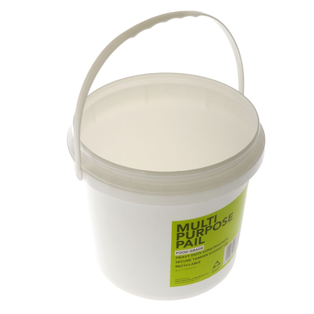 Multipurpose Plastic Bucket with Lid 4L