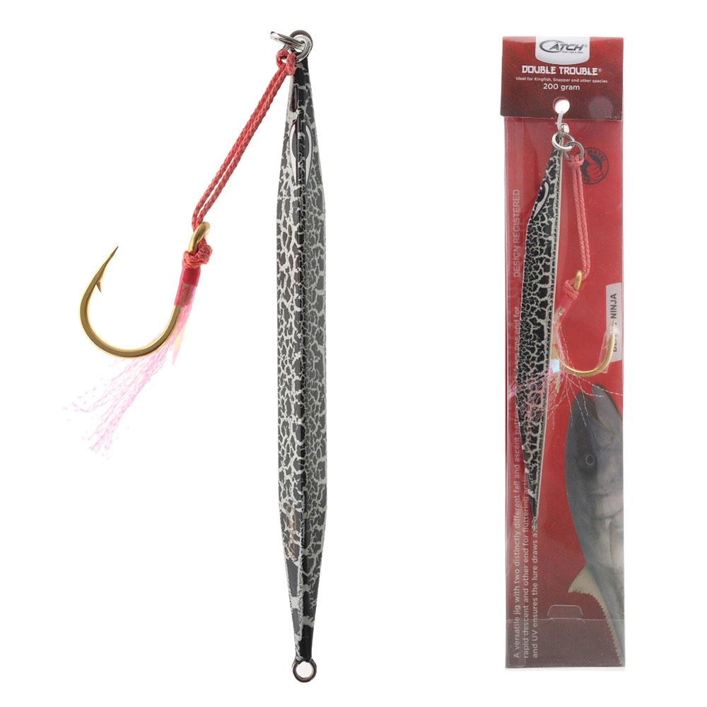 Catch Double Trouble Jig 200g Black Ninja