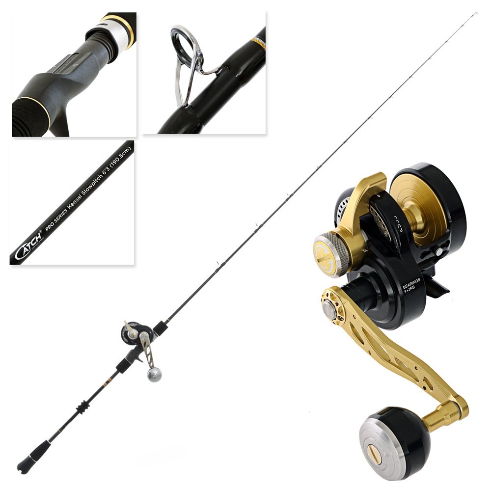 Catch Pro Series JGX3000 Kensai Slow Pitch Combo with Braid 6ft 3in PE2-4 1pc