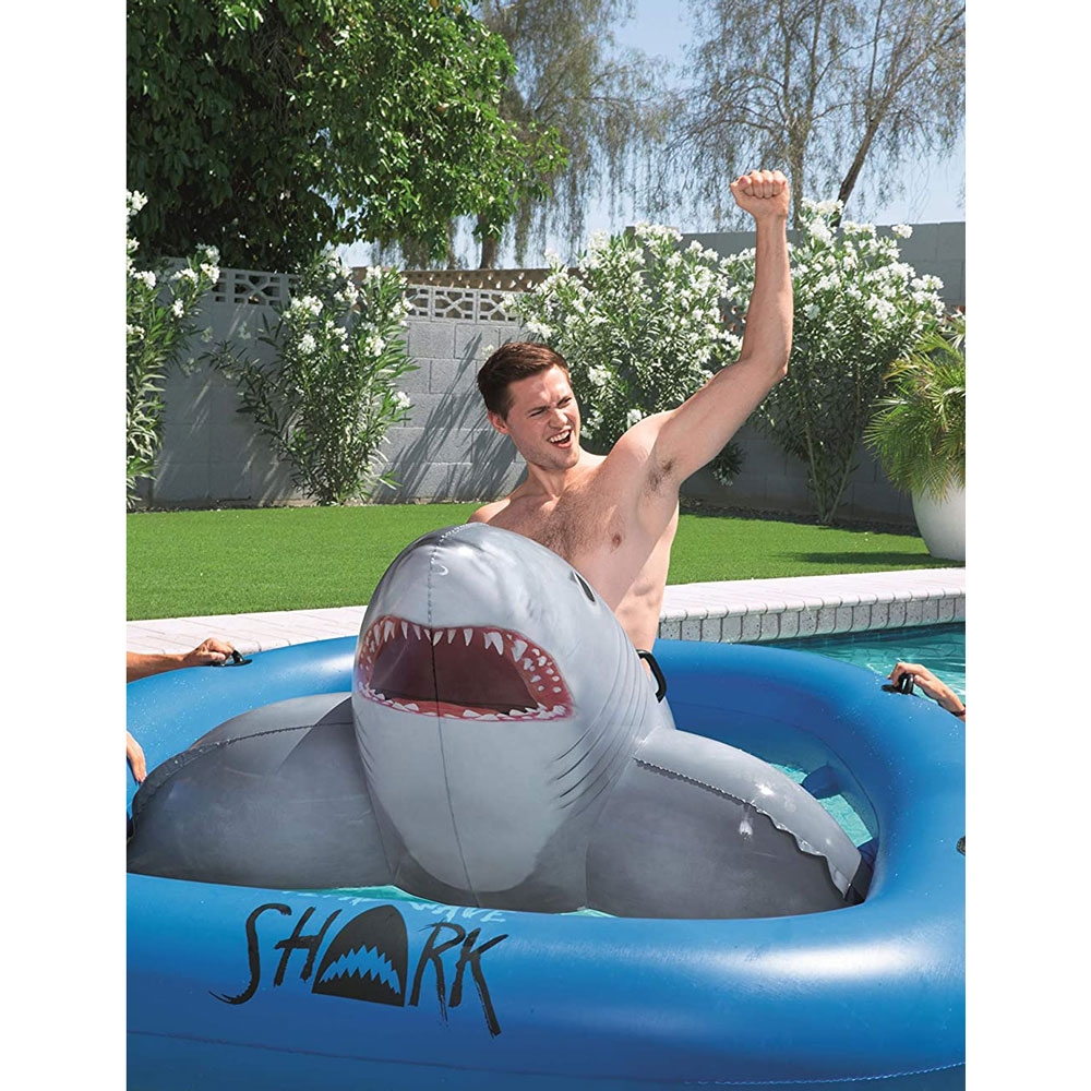 Bestway Inflatable Tidal Wave Shark Pool Float 3.10m x 2.13m